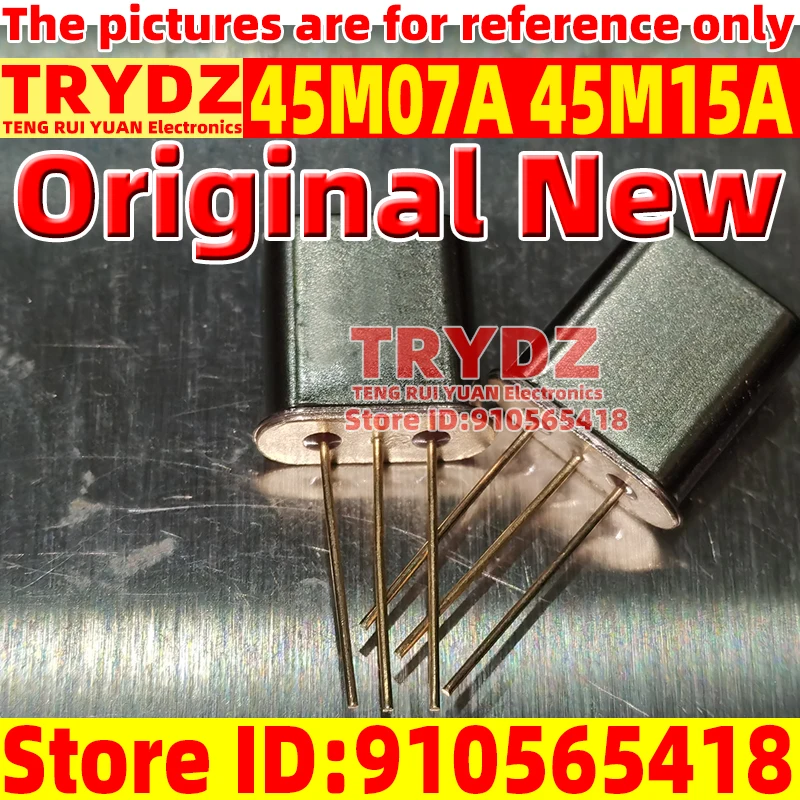 10-1pcs Original New 45M07A 45M15A 45.000MHz UM-5 2-pole communication machine single-chip crystal filter