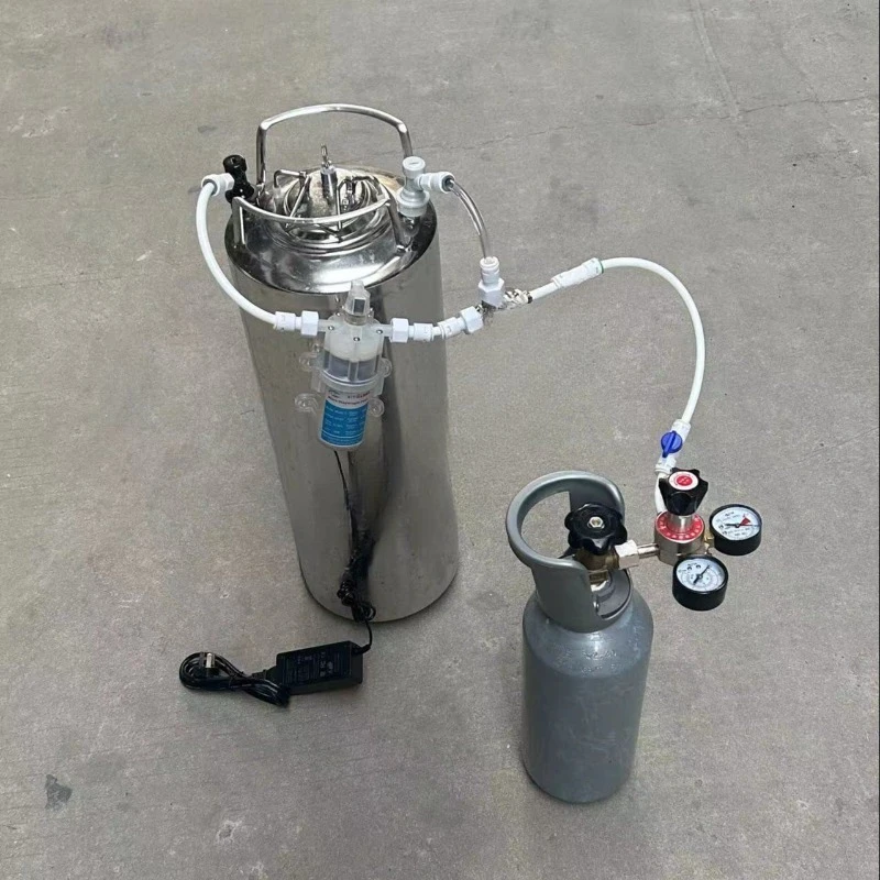 

Fast carbonizer, sparkling water, carbonated beverage, beer barrel circulation pump, bubble stone carbonizer set