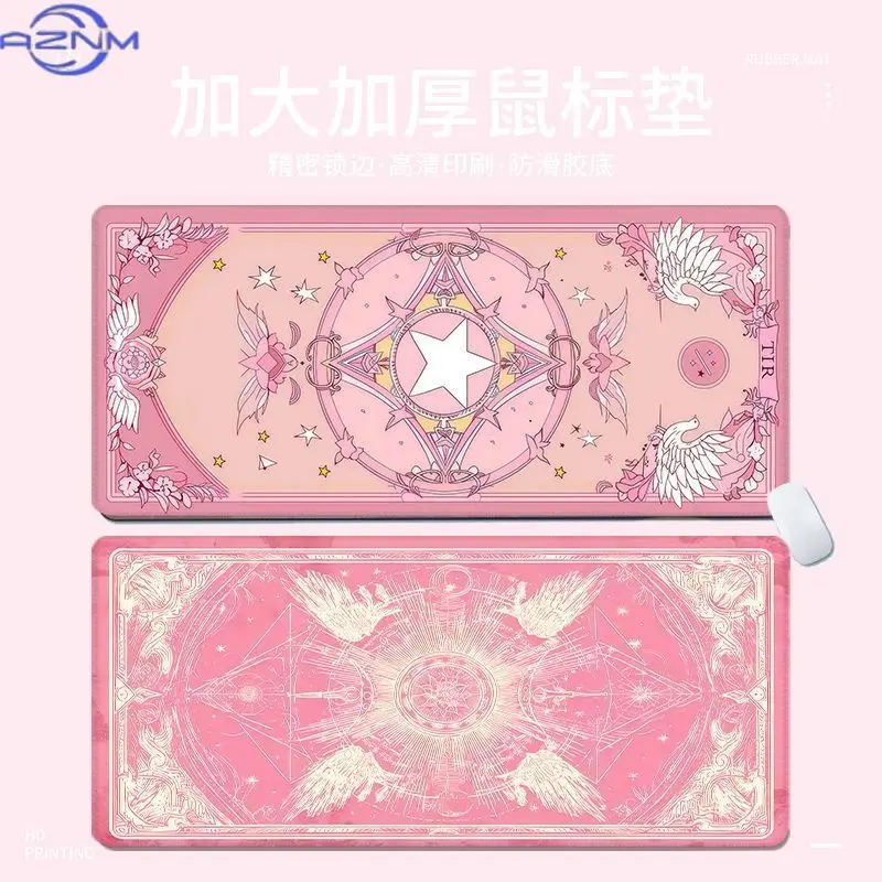 Pink Magic Array Mouse Pad Two-Dimensional High-Definition Printing Large Seaming Waterproof Mouse Pad Anti-Slip Gaming Mouse Pa