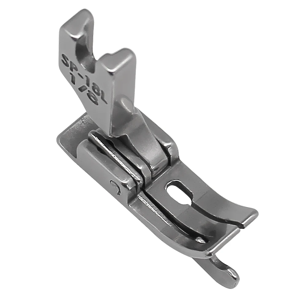 Steel Left / Right Edge Guide Presser Foot #SP-18 1/2 1/4 3/16 1/8 1/16 For Single Needle Industrial Sewing Machine Accessories