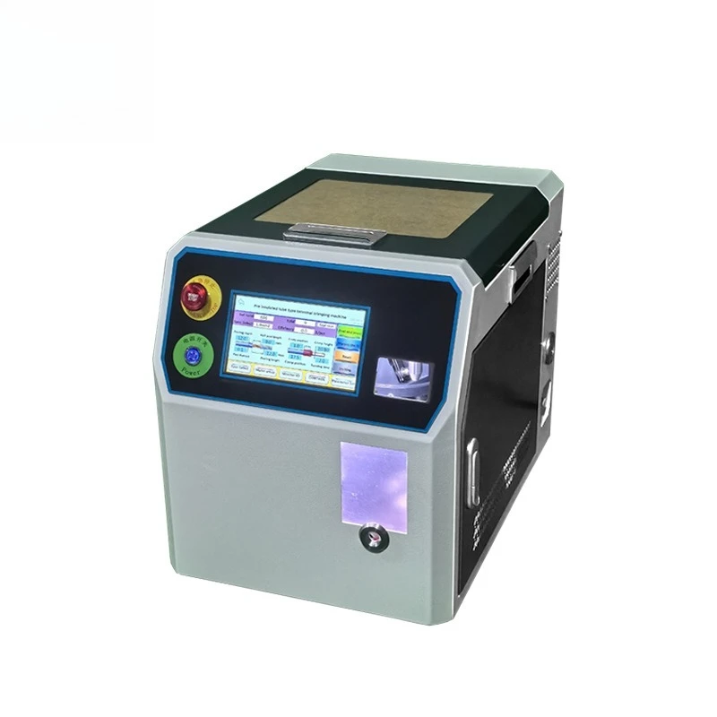 Terminal crimping machine, fully automatic feeding rotary peeling and twisting wire