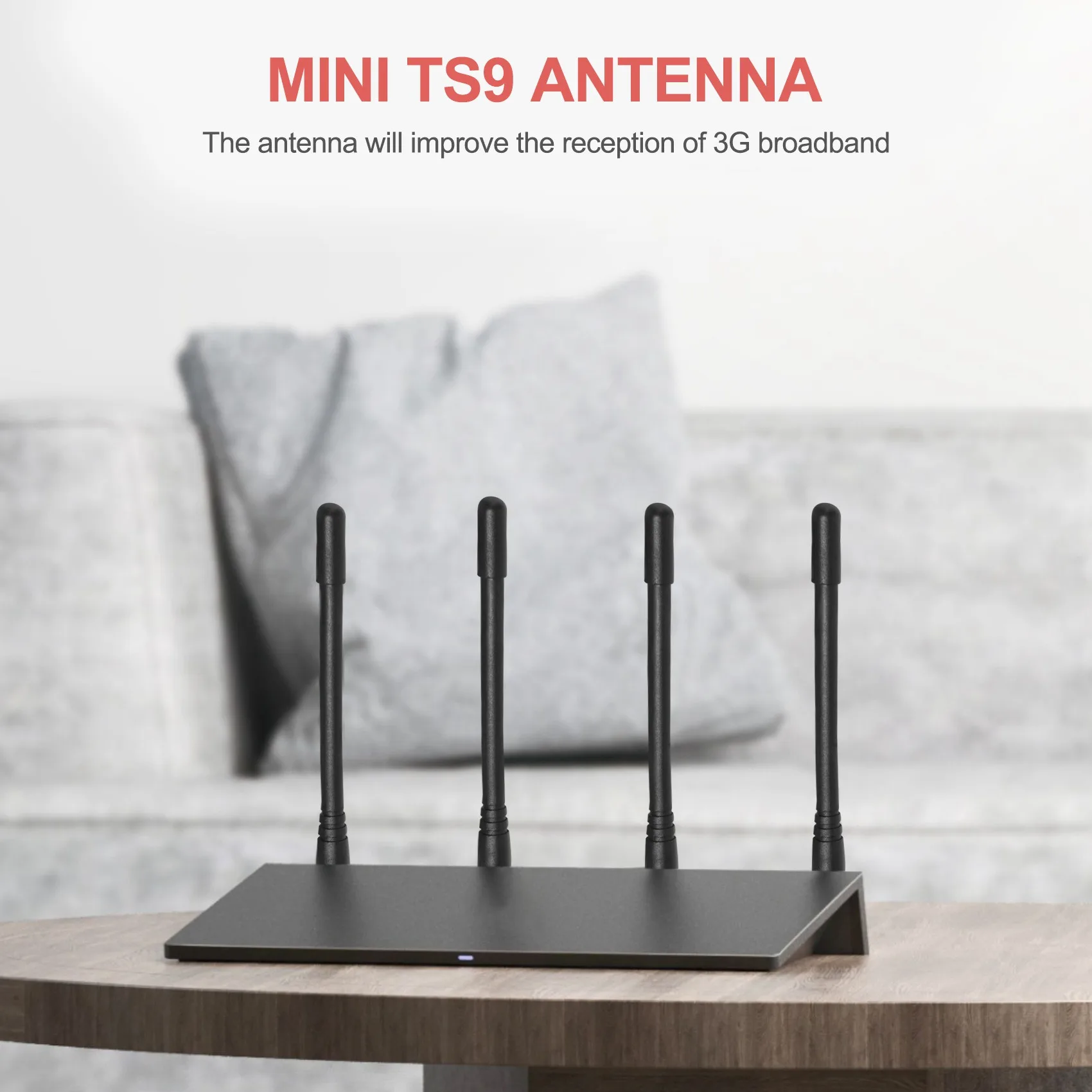 2 Stuks Mini Ts9 Antenne Voor Zte (Mf61) 4G Lte Modem Mifi Mobiele Wifi Hotspot Router