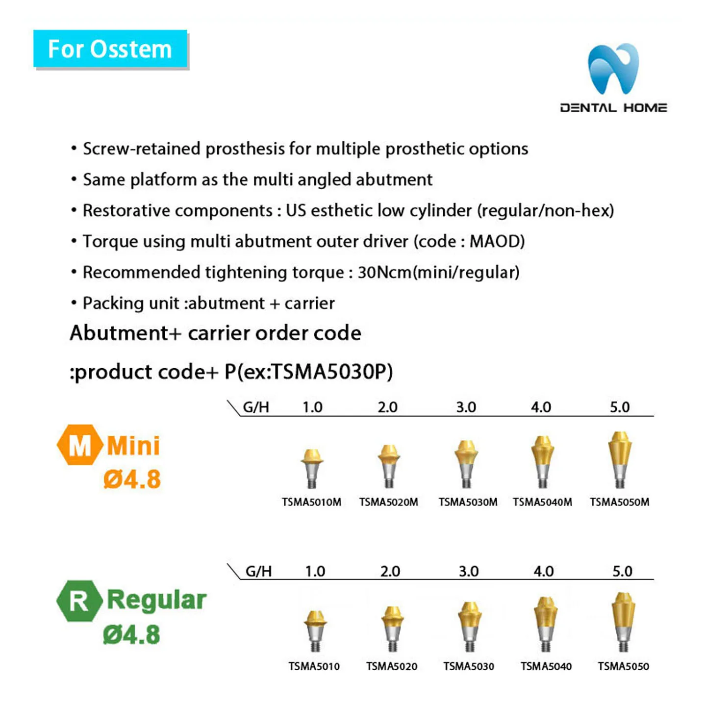 For Osstem Multi Unit Straight Abutment Dental Implantation Tool Kit Professional Dental Equipment And Supplies