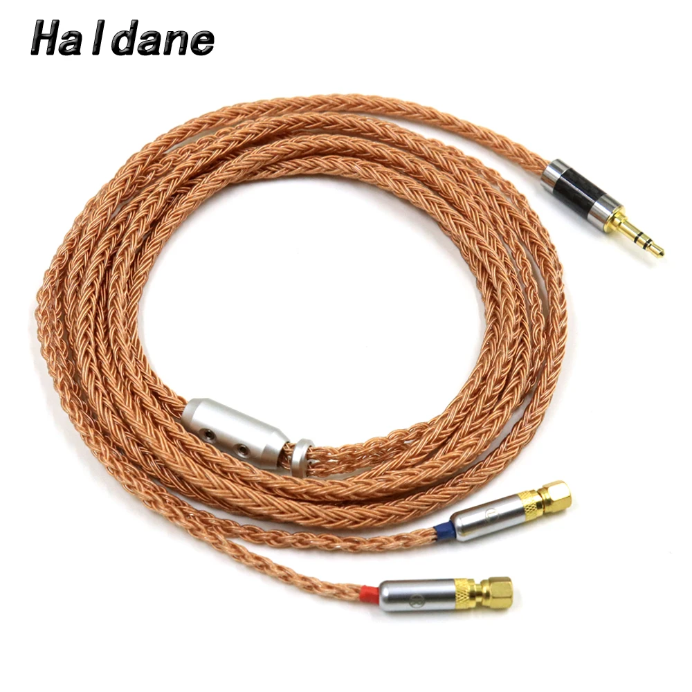 Haldane 16core(enhanced version) Single Crystal Copper Headphone Upgrade Cable for (with Screw)HE400 HE500 HE6 HE300 HE560 HE4