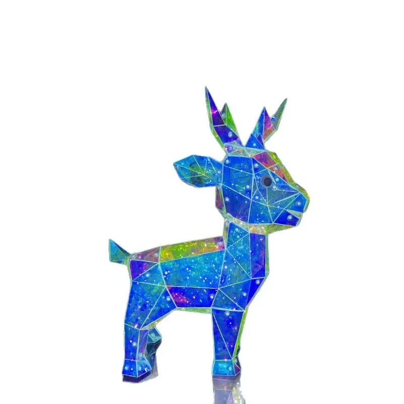Christmas Glowing Elk Ornament Cartoon Holiday Party Decor Cool Gift for KidsGoods in stock