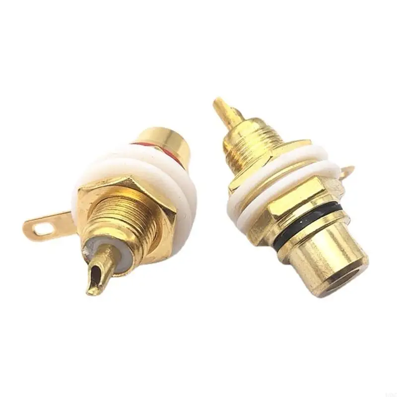 Y3NC Golduped Lotus RCA Socket Socket Socket Socket RCA Plug Discover Terminal- медь-