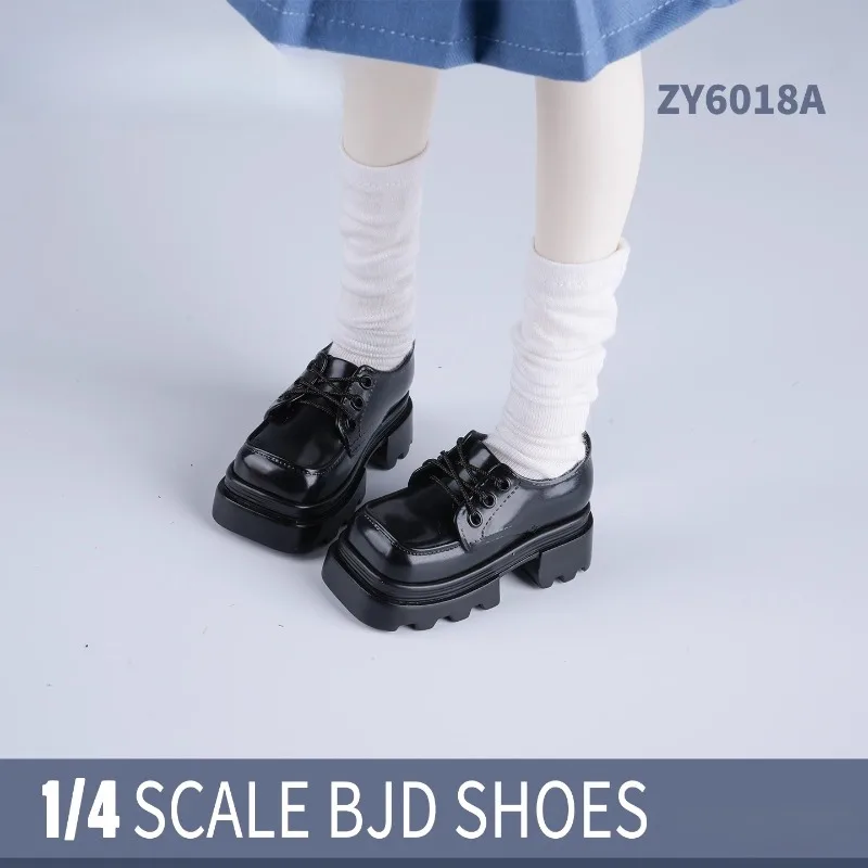 1/4 مقياس أنثى الجندي ألعاب مجوفة الأحذية ساحة تو سميكة سوليد الأحذية نموذج ملحق صالح عمل أرقام دمى الجسم #4