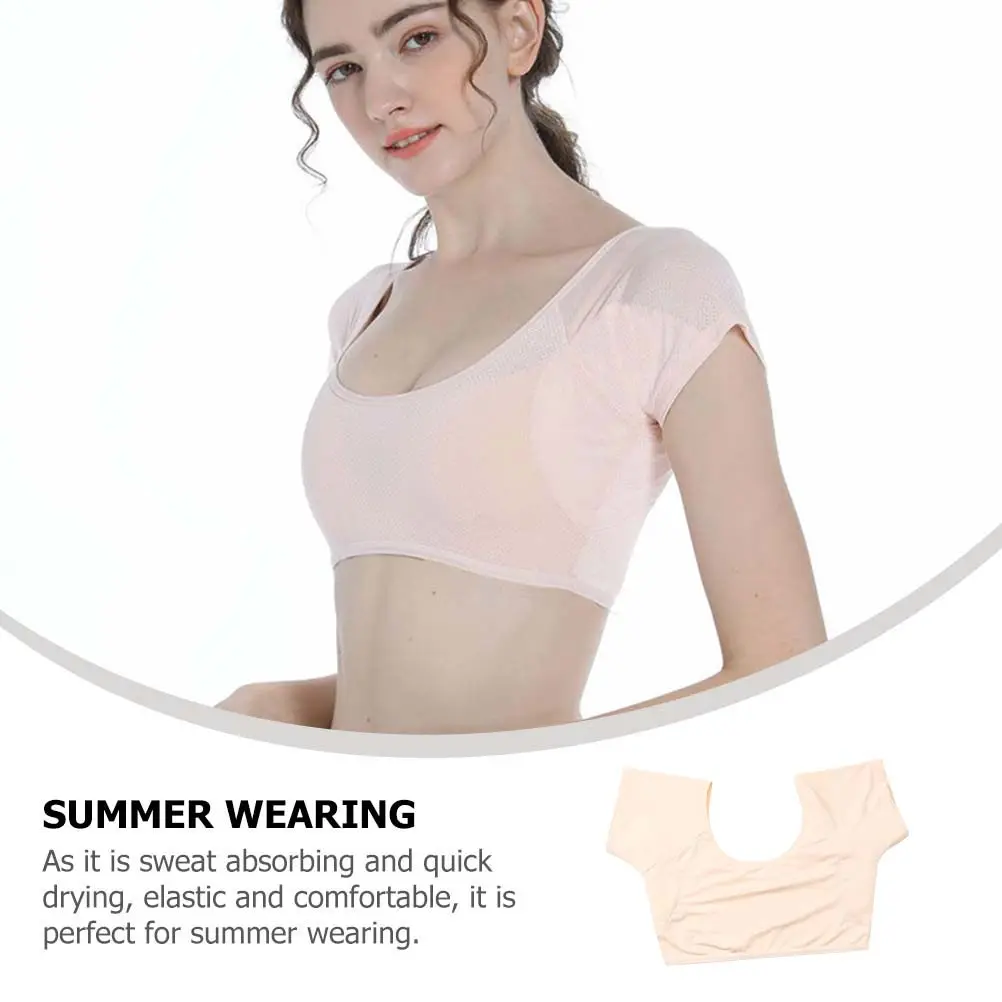 

Breathable Sweat Absorbent Shield Vest for Women Fast Drying Lightweight Underarm Sweat Guard Vest Ideal for Yoga Running and