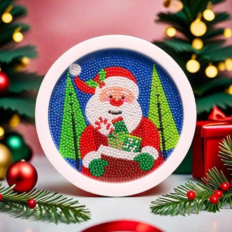 Diamond Painting Cute Animal Art Frame 5D Handmade Craft Circular Square Home Decoration Christmas Present for Children Gifts