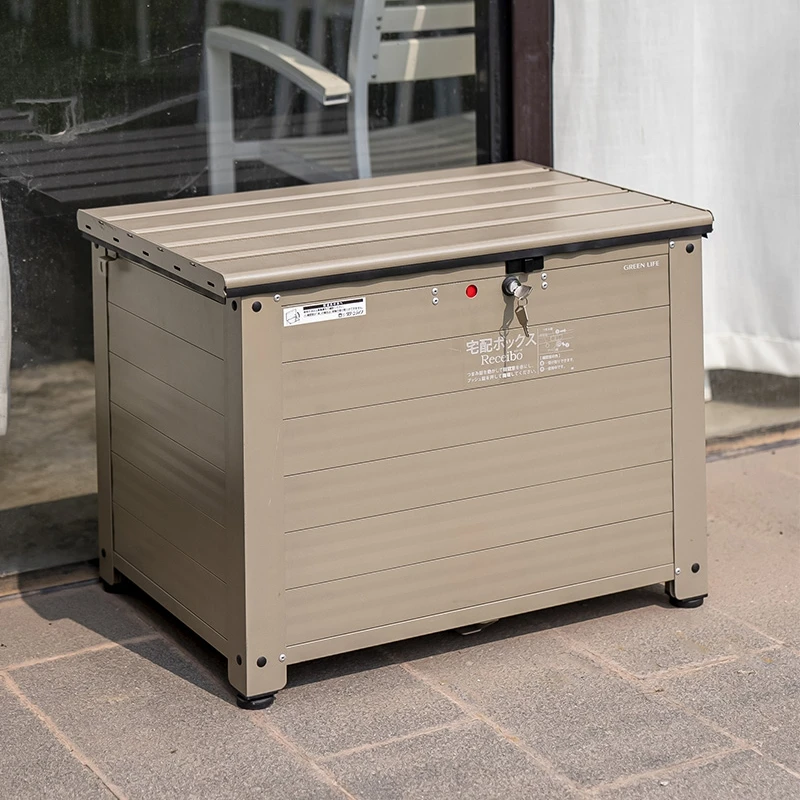 Outdoor courtyard aluminum alloy storage cabinet rainproof rust-proof utility cabinet balcony terrace sitting cabinet garden