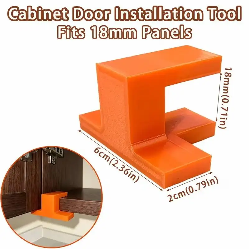 2/1PCS Cabinet Door Installation Jig Woodworking Locator T-Type Corner Bracket 18MM Clamping Tool For Floor Ceiling Cabinets