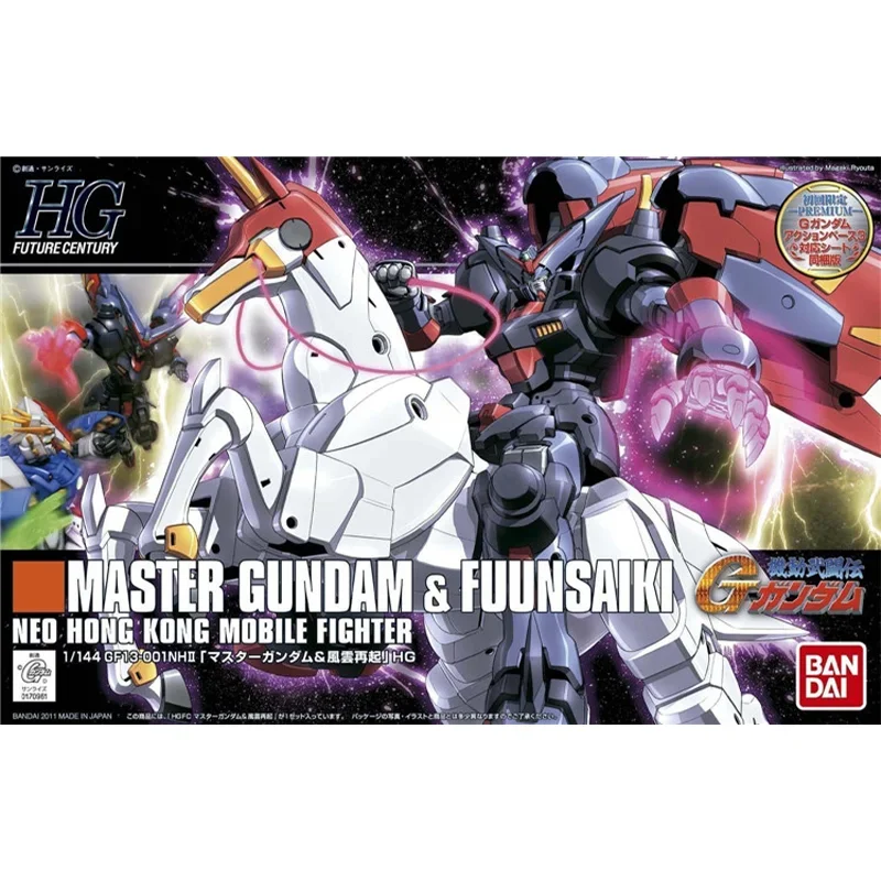 Bandai-Figurine d'action Gundam Anime, modèle à collectionner, jouets d'ornement, cadeaux pour enfants, HGDavid, 1/144 Master, FUUNSAIKI, Original