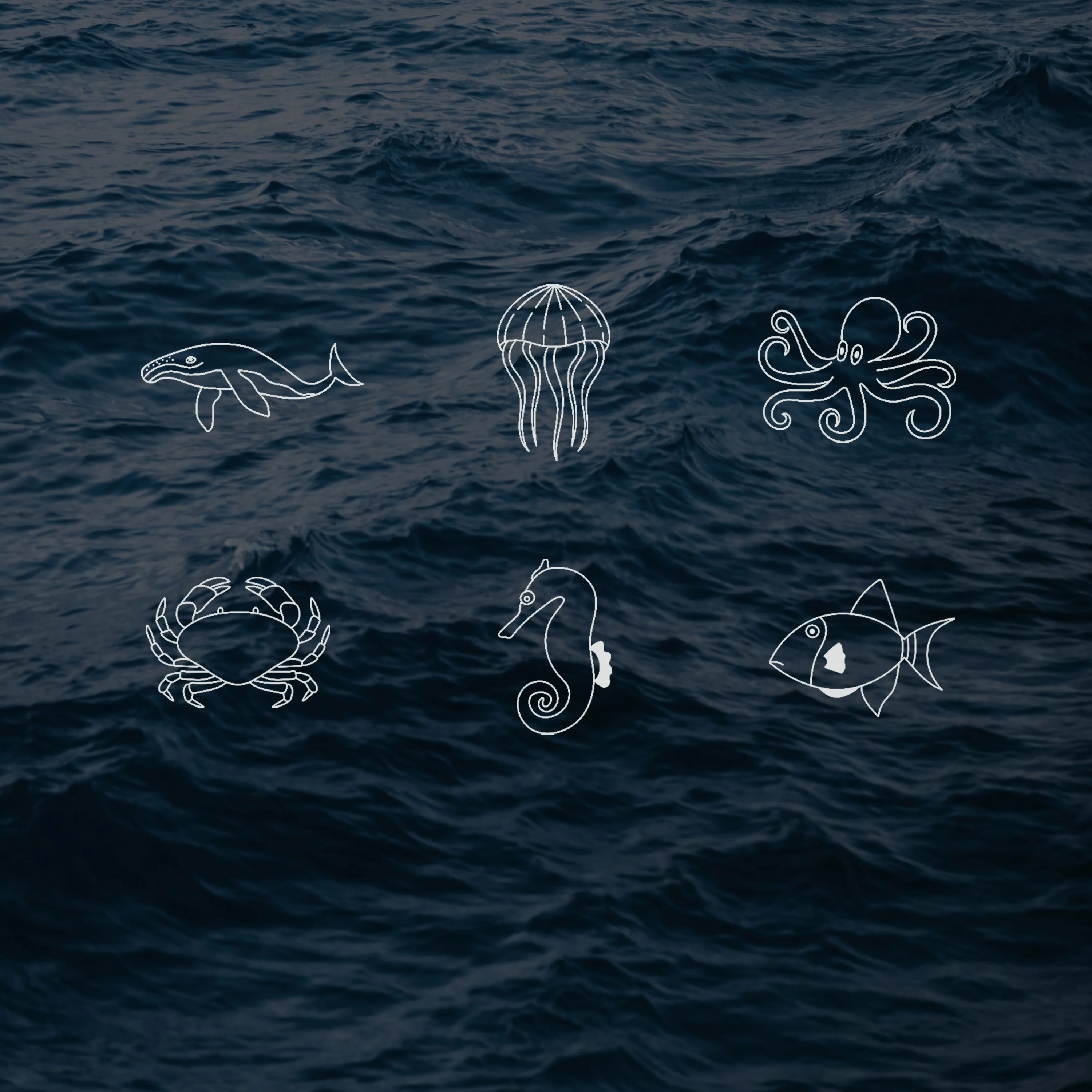 Metal Stamping Jewelry Making Supplies Marine Life Metal Design Stamp for Metal, Jewelry (8.5mm)