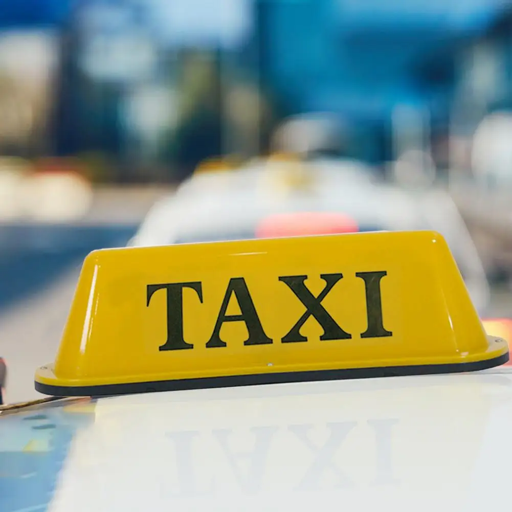 Reliable Taxi Roof Top Sign No Punch Cab Roof LED Lamp Light Signal Sign Magnetic Weather Resistant Taxi Light Car Supplies