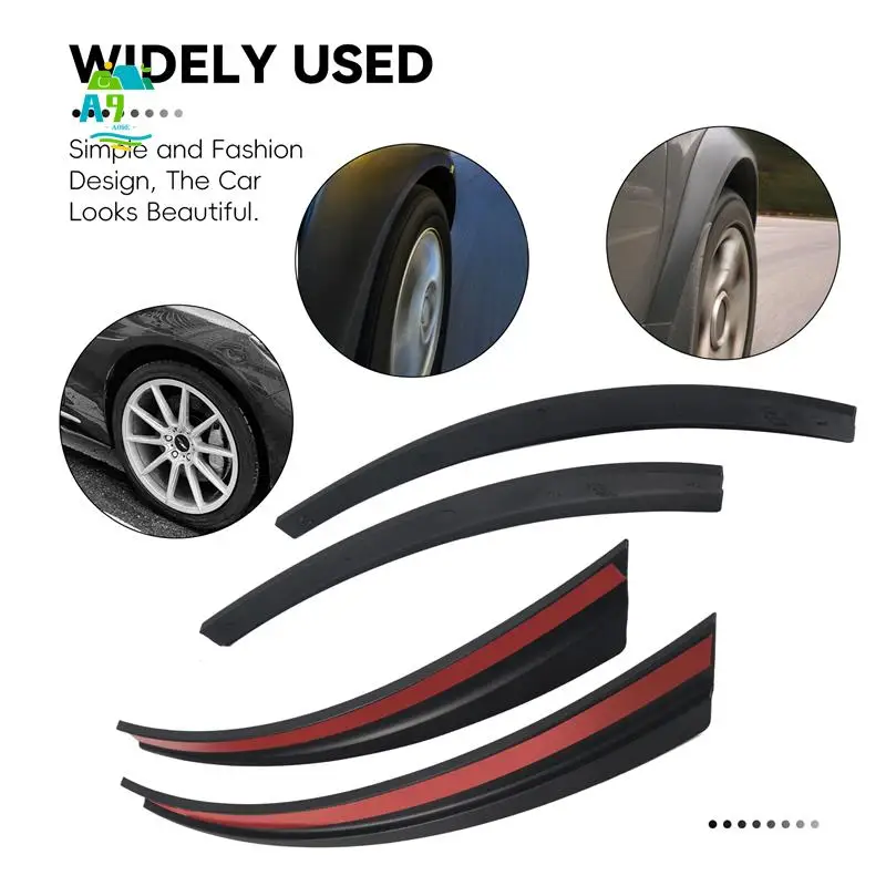 

A09E-Front+Rear Car Wheel Eyebrow Fender Mudguard Mud Flap Splash Guard For Tesla Model Y 2021