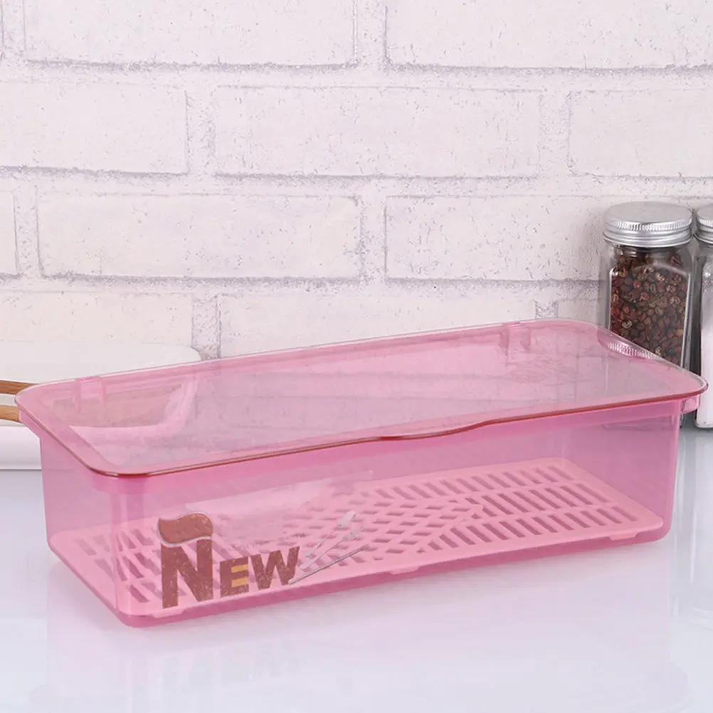 

Набор из 3 современных органайзеров для столовых приборов с прозрачной крышкой и дренажными отверстиями, пластиковый контейнер для хранения кухонной утвари