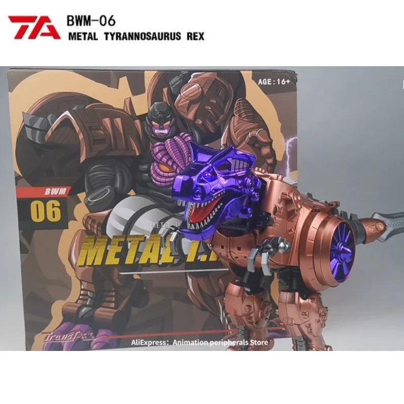 in stock TransArt Toys Transformation Beast Wars TA BWM-06 BWM06 Metal T-Rex MP Scale Action Figures Toy Gift