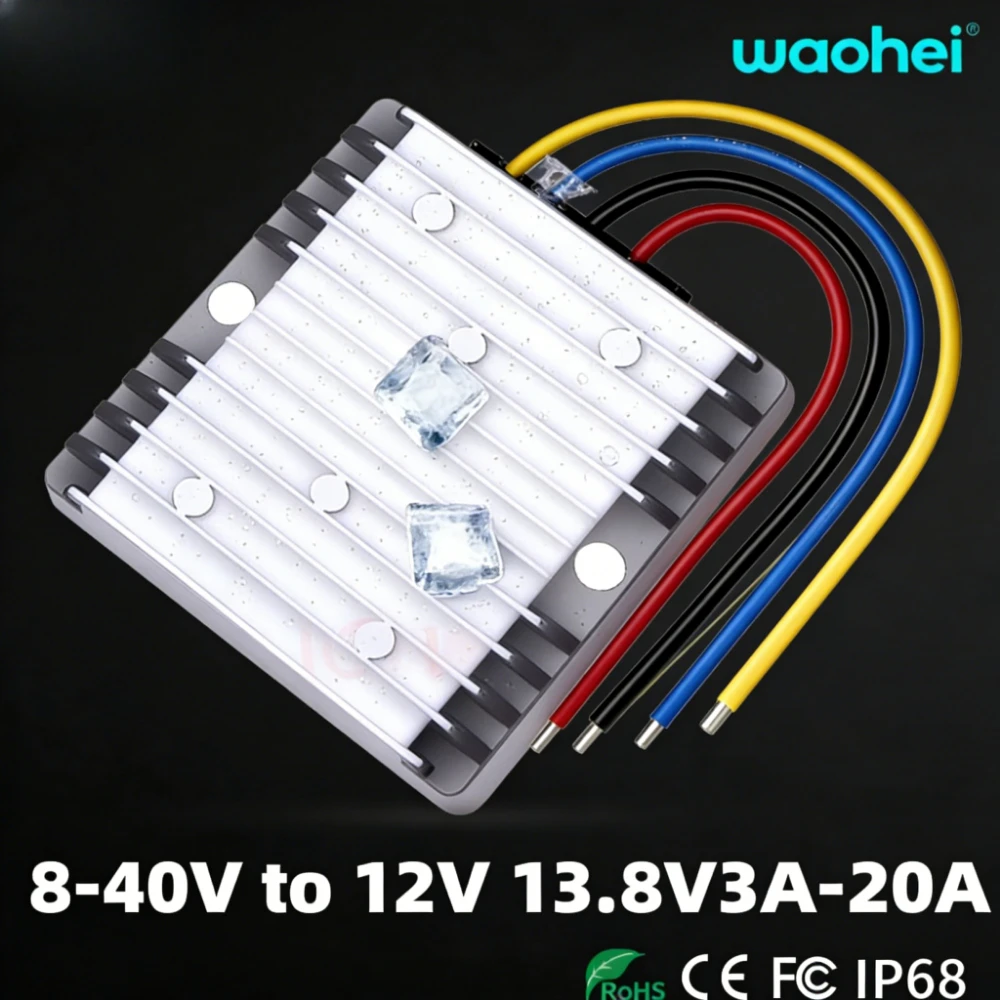 8-40V a 12V 13,8 V 3A-25A DC Boost Buck convertidor regulador de voltaje módulo reductor automotriz transformador de fuente de alimentación de coche UL