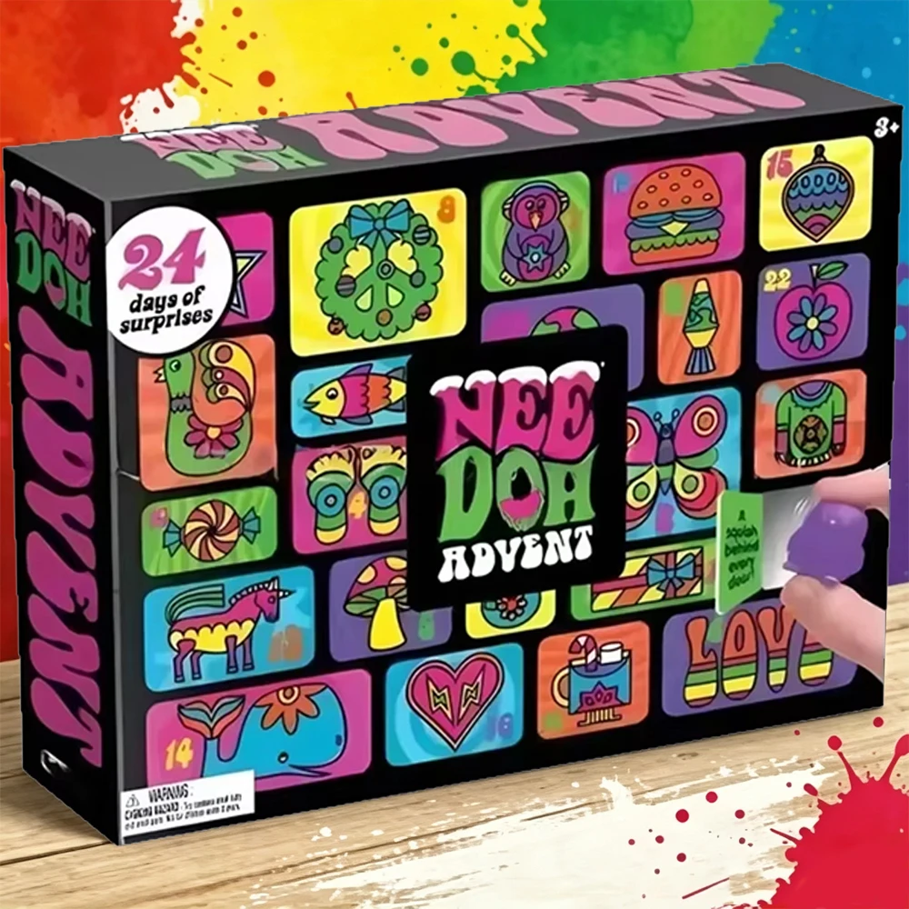 Advent Calendar Gift - 2026 NeeDoh Adventskalender 24 Stück 3D