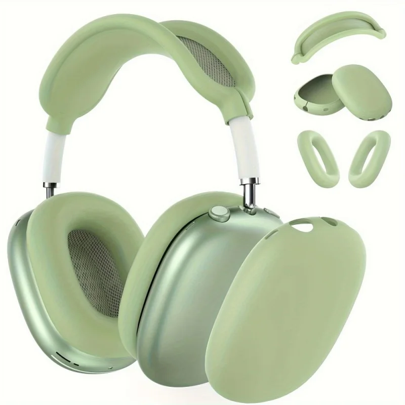3 in 1 Soft Silicone Skin Protector Headphones Case For Airpods Max Cases Anti Scratch Shockproof Earphone Cover Accessories