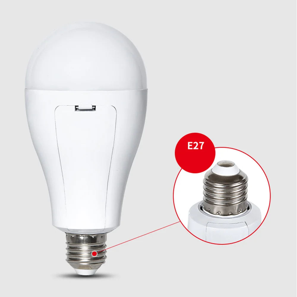 

LED Bulb Smart Charging Chip E27 AC85-265V 1*18650 Lithium Battery Power Failure Emergency Home Detachable Emergency Bulb