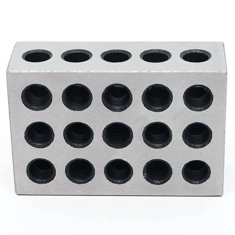A34R Acciaio di precisione 1-2-3 blocchi (1" X 2" X 3") - Confezione da 2, 23 fori in 123 coppie di configurazione