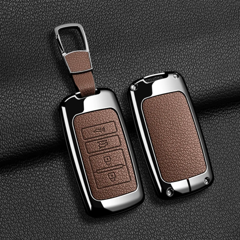 Zinc Alloy Car Key Case Full Cover Remote Protection Shell Holder for Kia New K7 Cadenza K9 K-04 Sorento K900 Auto Accessories