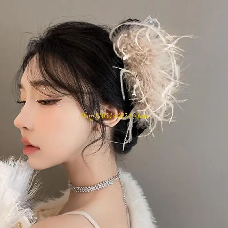 n5ke ponytail claw شعر مقطع barrettes المشبك 1920s شعر زينة الشعر الحلي متعة الشعر للبنات ارتداء عارضة #1