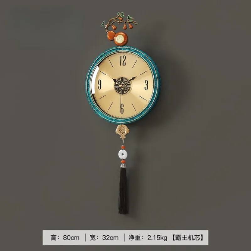 Neue chinesische Messing-Wanduhr für Wohnzimmerdekoration