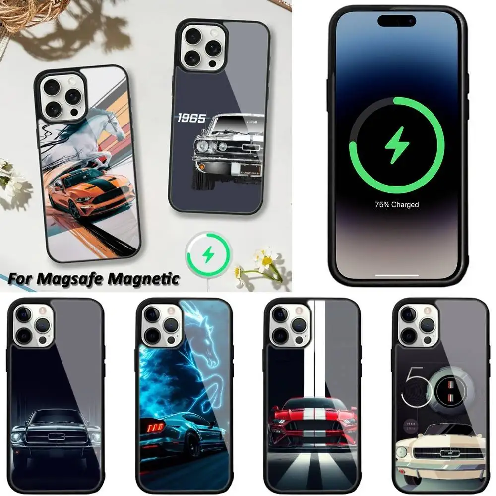 

Car F-FordS M-Mustang Phone Case For iPhone 16,15,14,13,12,11,Plus,Pro,Max,Mini Magsafe Magnetic Wireless Charging