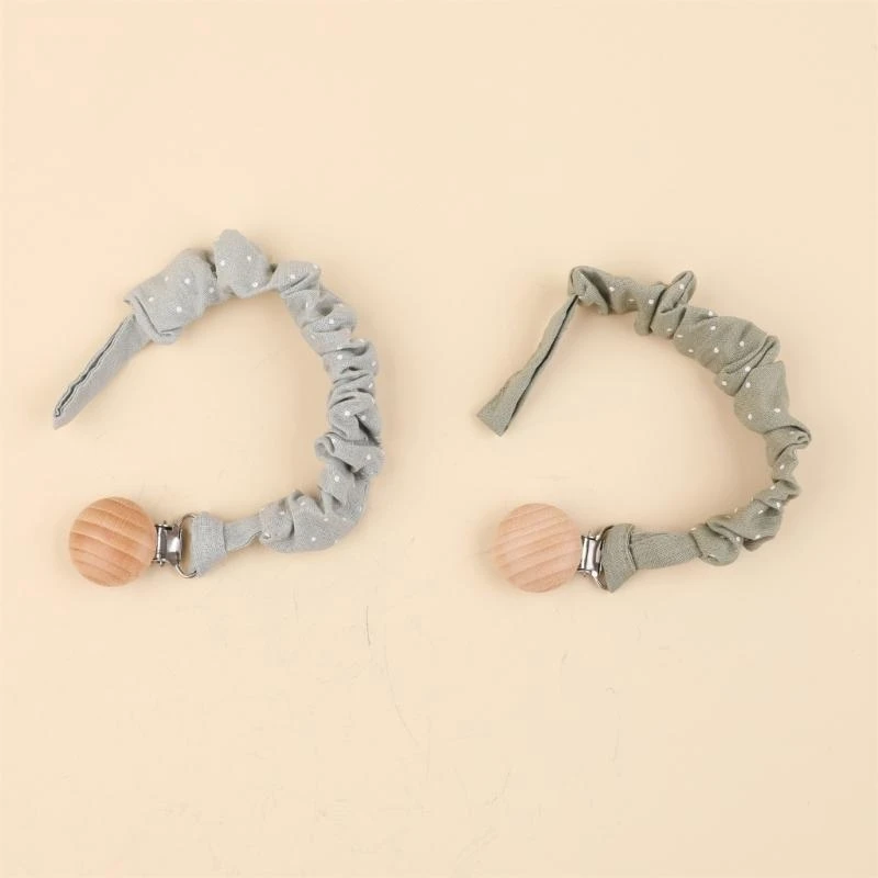 

G2TC 2Pcs Pacifier Clip Chain for Baby Toddlers Soft and Safe Infant Soother Holder Rope Prevent Loss and Contamination