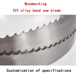 Dekoly woodworking alloy band saw blades TCT carbide tip for cutting hardwood for horizontal and vertical band saw machine