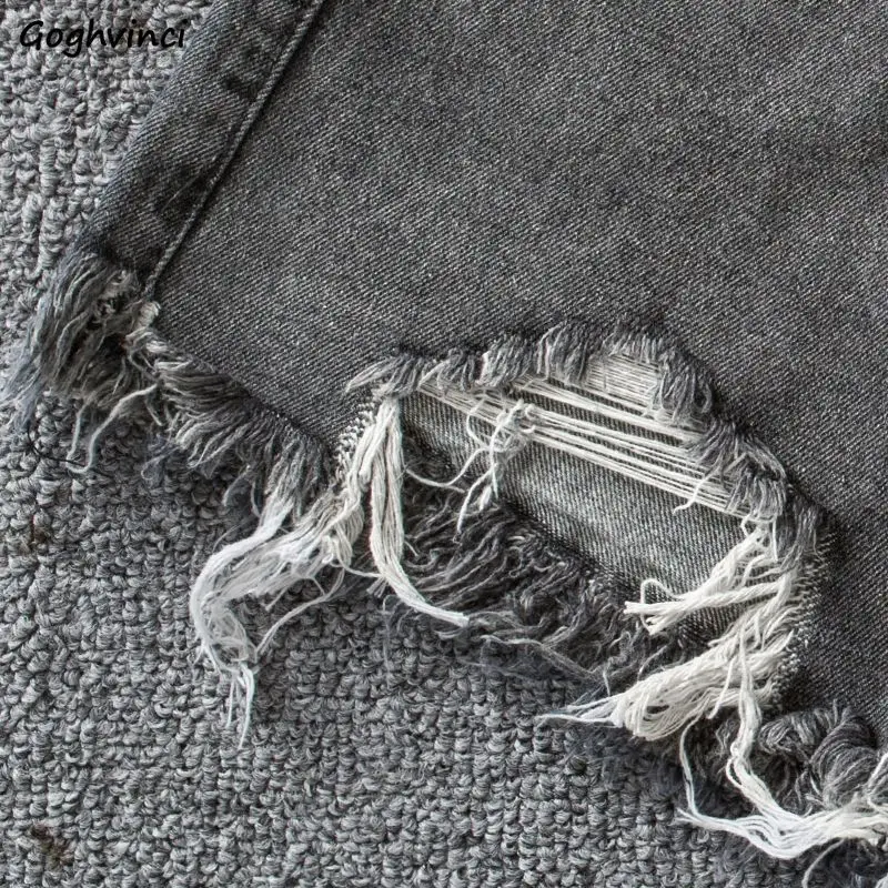 デニムショーツ女性ハイウエスト毛皮裏地タッセル穴イン学生韓国ファッションシックなストリートデイリーカジュアル夏クラシック Y2k