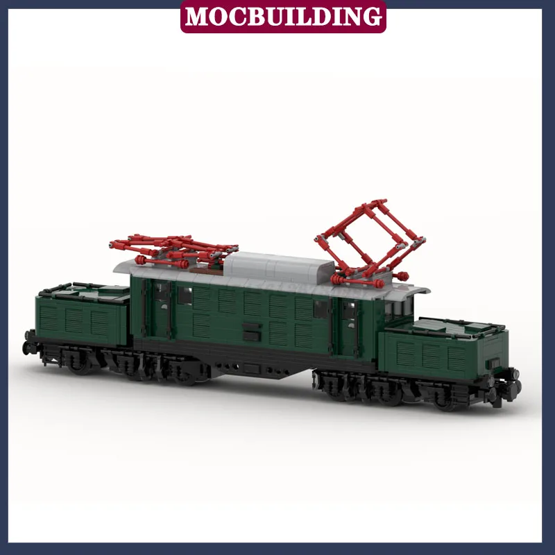 MOC City Transport Train Model Building Block Assembly Freight Train Railway Children Collection Series Toy Gifts