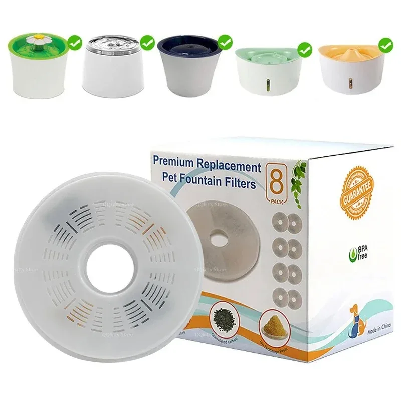 

【Лучшая распродажа】6/8 шт. фильтр с активированным углем для Petit автоматический 15 см питьевой фонтанчик для домашних животных фильтр для котенка поиск воды P