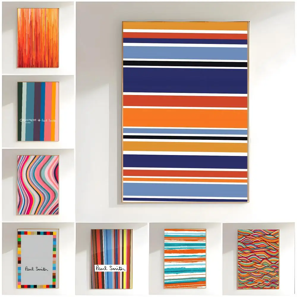 chic fashion p-paul smith Poster Classic Wall Art  Home Decor  Peel and Stick Unframed