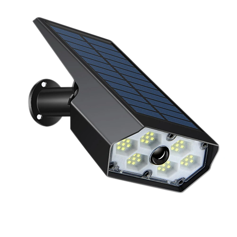 

1pc Solar Wall Lamp Human Sensor Outdoor Waterproof Anti-theft Durable LED Lighting Garden Night Simulation Monitoring