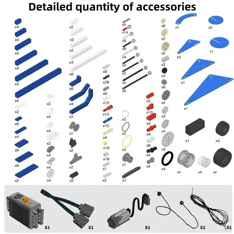Stem 9686-delige technische programmering Multi-Tech Student Onderwijs Leren Bouwstenen Functieset Kinderspeelgoed