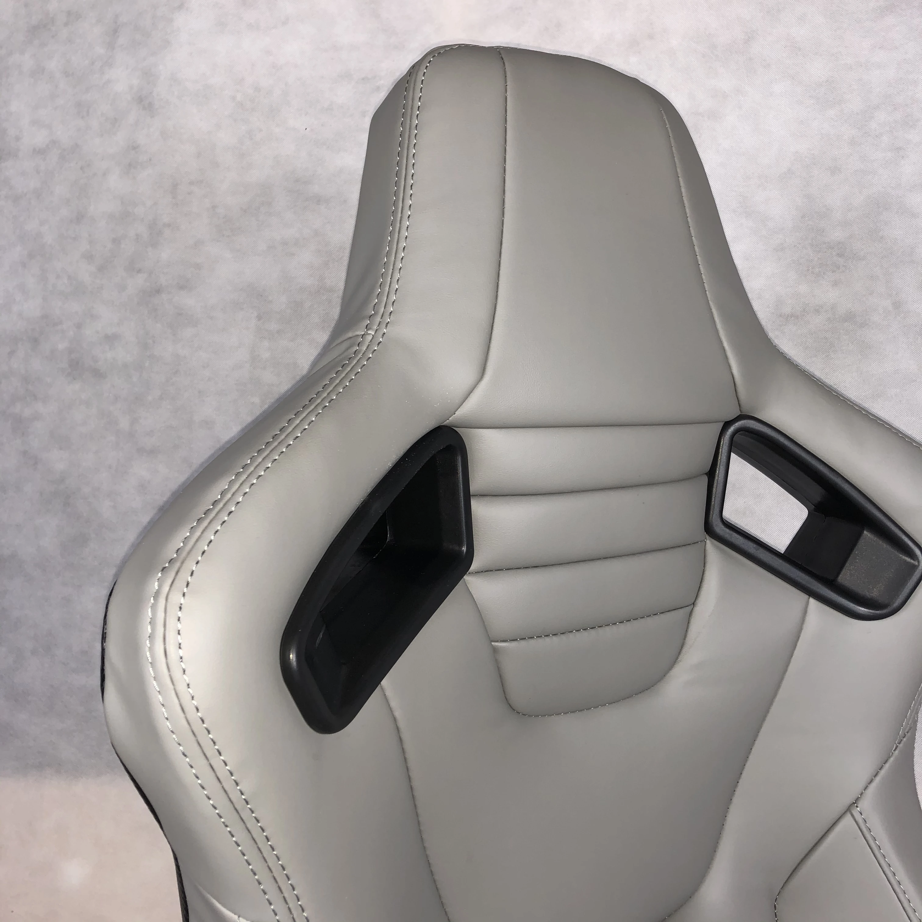 1088 Grey PVC Adjustable with Single/double Slider Racing Seat for Car Use Car Seat