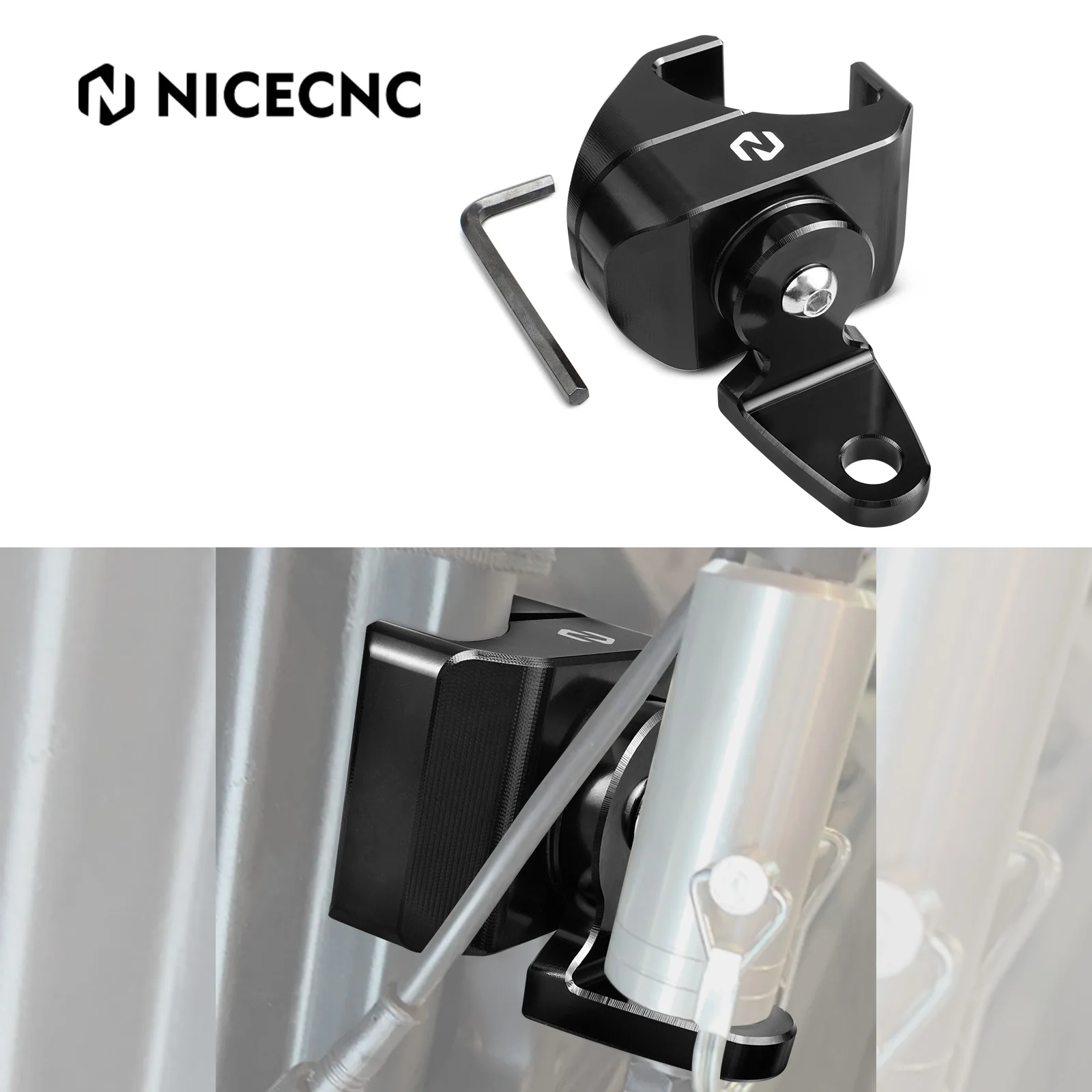 

NICECNC Aluminum Alloy Adjustable UTV Whip Light Mount For Polaris Ranger General Can Am Defender Commander Maverick Trail Sport