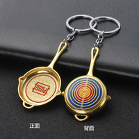 Game PUBG Playerunknown's Battlegrounds Cosplay Costumes Keychain Pans Weapon Model Key Chain Necklace Pendant Wholesale