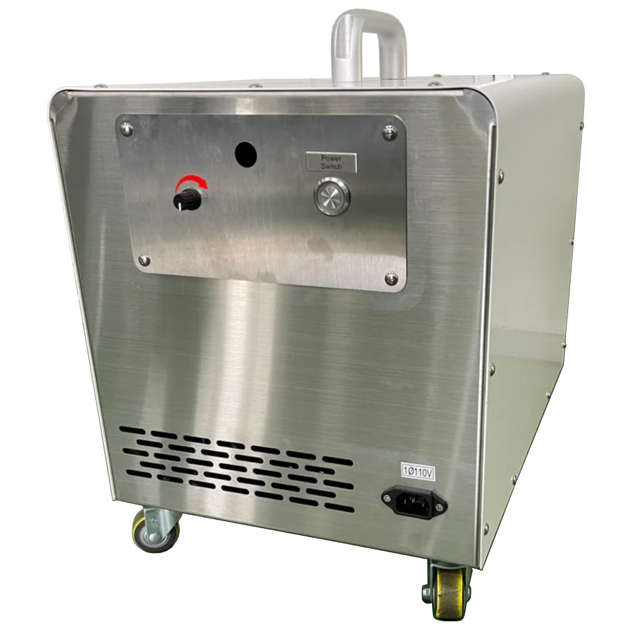 Smoke generator with hot water temperature alarm, stainless steel 16L water tank, 7L/min steam output
