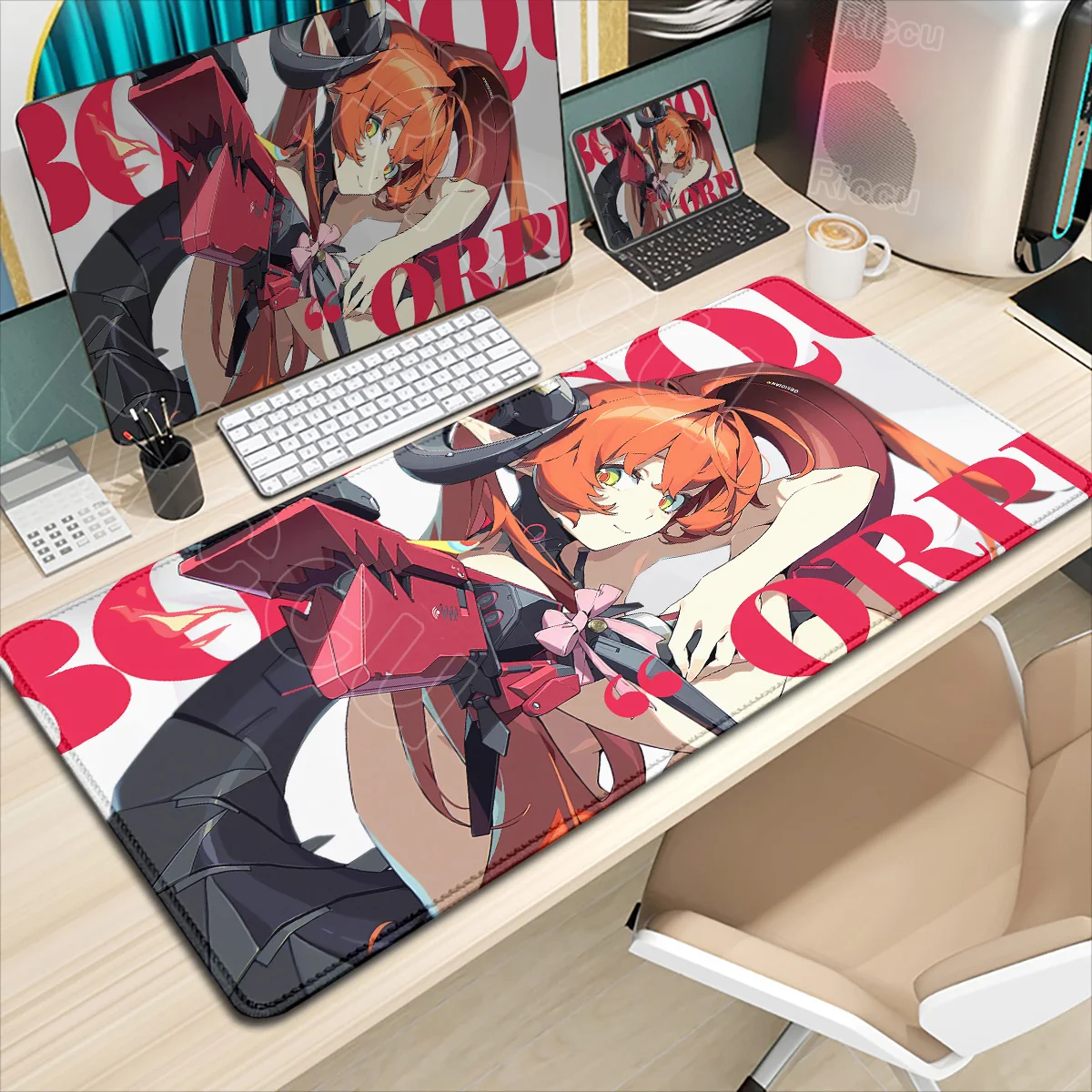 

Cute New Role Zenless Zone Zero Orphie & Magus Mouse Pad ZZZ Laptop Gaming Non-slip Desk Mat Large Rubber Lock Edge Keyboard Mat