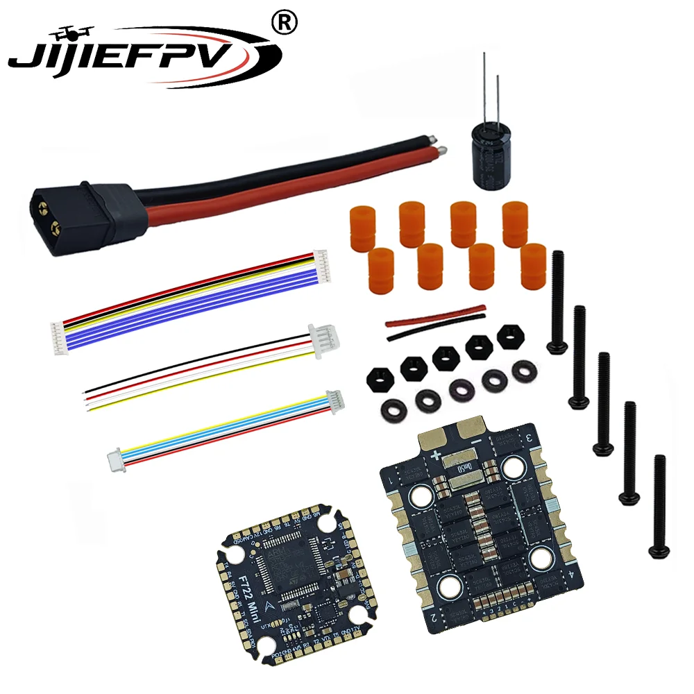 JiJieFPV F7MINI Flying Tower V2 Flight Controller 70A Mini ESC 20*20mm Cross-Cutting Drone F72