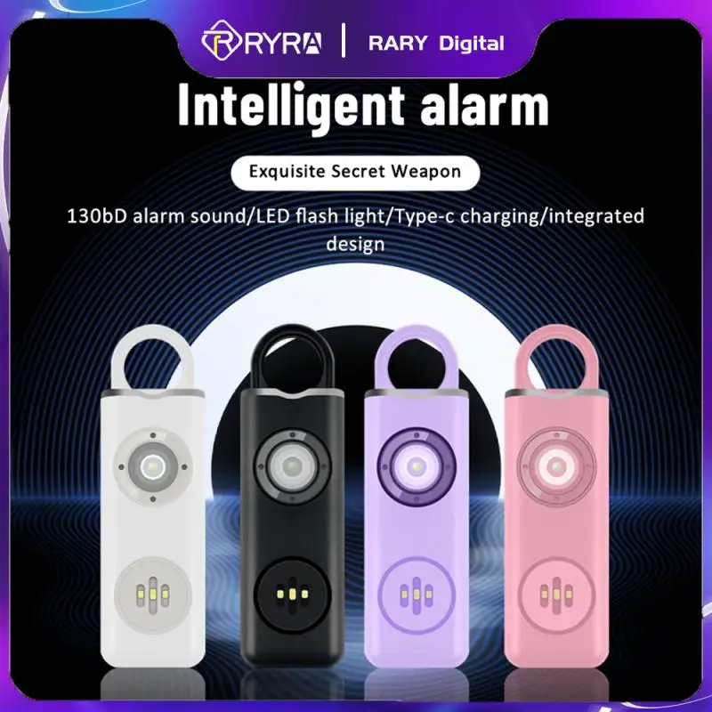 

RYRA Self Defense Alarm 130dB Anti-wolf Child Women Security Protect Alert Personal Safety Scream Loud Emergency Alarm Keychain