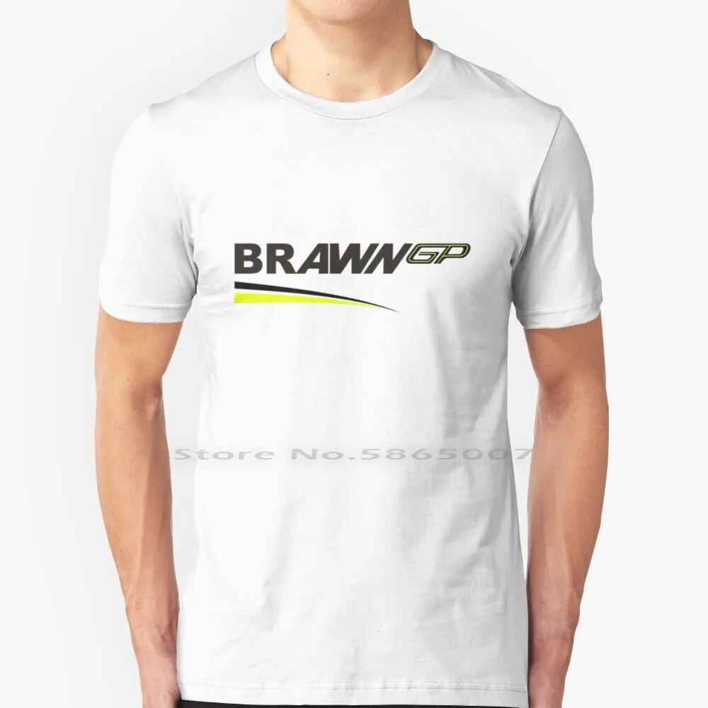 Brawn Gp Logo-Shirt 100% Cotton T Shirt 2009 2009 Brawn Gp Motorsport Tee Short Sleeve Long Sleeve Gift