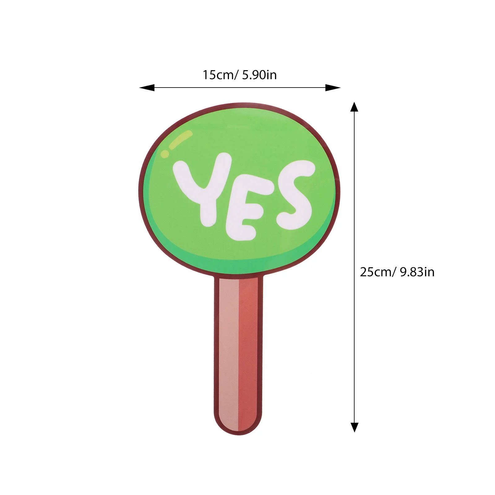 2Pcs Handheld Voting Board Set PVC Yes No Paddle for Classroom Teacher Judging Tool Reusable School Game Activity Supply