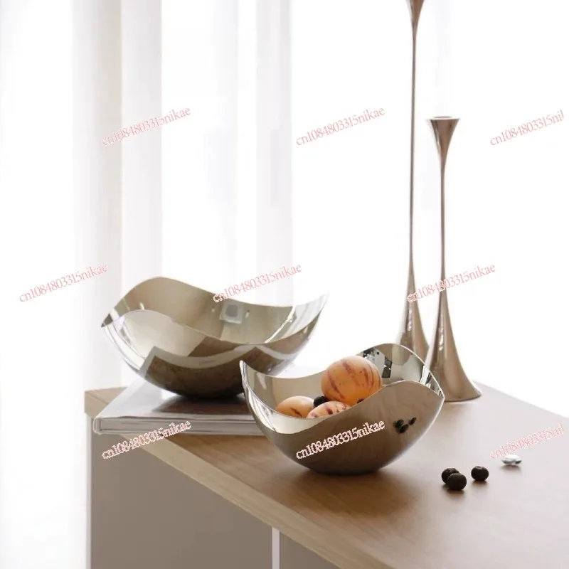 

Роскошная скандинавская ваза для фруктов из нержавеющей стали | Высококачественный домашний декор для гостиной, журнального столика и новоселья