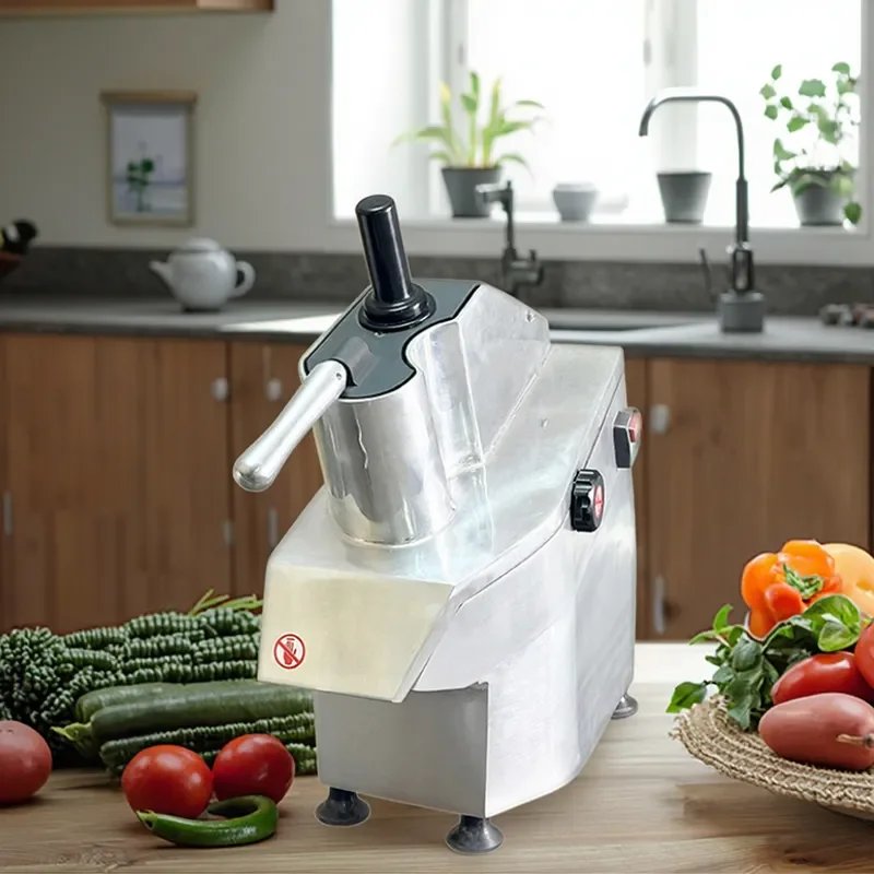 for High Output Automatic Commercial Multi Function Vegetable Cutter 5 Blade Cheese Slicer with Fruit Cutting Motor