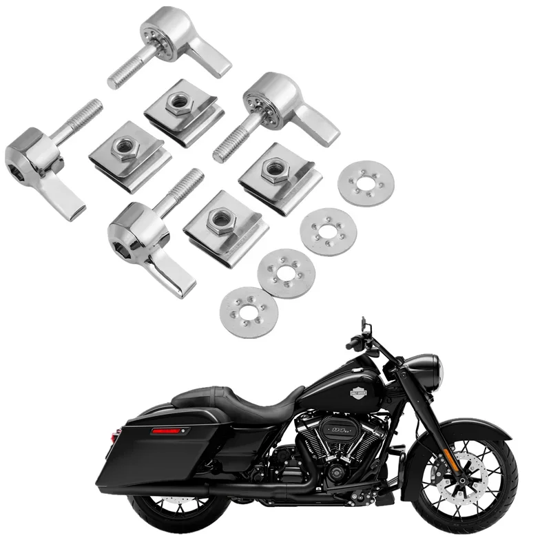 For Harley Touring Road King Electra Street Glide 1993-2021 2014 Motorbike Acsessories Saddlebag Lock Mounting Screw Kit